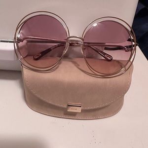 Chloé Sunglasses 58MM Round NEW with tags, whole package